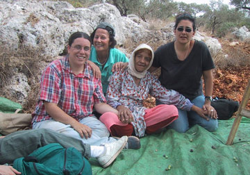 photograph of group including Dunya and Hannah